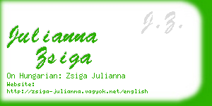 julianna zsiga business card